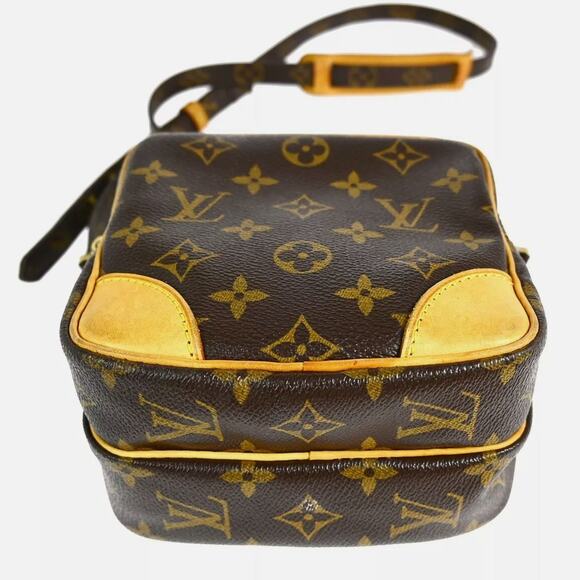 Louis Vuitton Amazon Crossbody Shoulder Bag Brown Tan LV Monogram Vintage Y2K - Picture 3 of 13